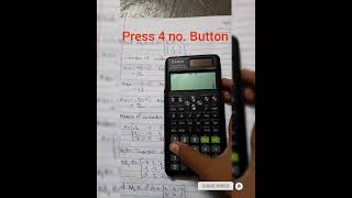 How to find Adjoint of Matrix by using Calculator fx991 ES PLUSvedantvedanttathecalculator [upl. by Herriott]