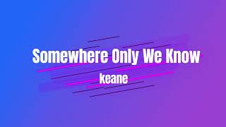 Karaoke Classics  Somewhere Only We Know  Keane [upl. by Winou]