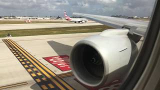 POWERFUL American Airlines Boeing 777223ER Takeoff from Miami [upl. by Harbard]