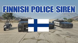 GTA 5  Finnish Police Siren  Official Video Mod [upl. by Carin]