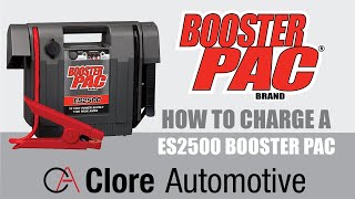 How to charge your Booster PAC Unit  Clore Automotive [upl. by Cinomod]