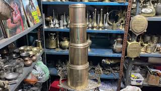 Pune Juna Bazar Brass Boxes Home Use  Kichenware Items [upl. by Ronoel157]