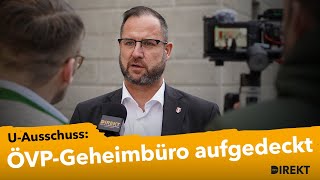 COFAGUAusschuss deckt ÖVPGeheimbüro auf Interview mit Christian Hafenecker FPÖ [upl. by Nehttam]