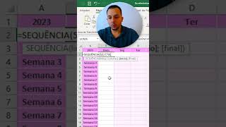 Como fazer Calendário 2023 no Excel shorts [upl. by Hinman968]