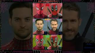 SpiderMan Tobey Maguire Vs Deadpool Wade WilsonTikTok Challenge Marvel Humor shorts YouTube [upl. by Nage]