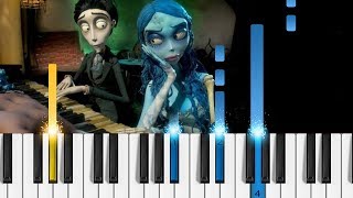 quotThe Piano Duetquot  Tim Burtons Corpse Bride  Piano Tutorial [upl. by Landing]