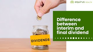 Difference between interim and final dividend [upl. by Myke]