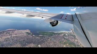 AFRICA TOUR 24  Lift of Zanzibar airport amp Kilimanjaro Airport landing A320Neo Egyptair [upl. by Einobe151]