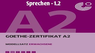 Goethe Zertifikat A2Sprechen 12GermanFLIHYD [upl. by Eenahpets]