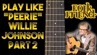 How to play folk guitar accompaniment like Peerie Willie Johnson part 2 [upl. by Ettenaej]