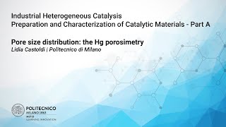 CHARACTERIZATION METHODS  Pore size distribution the Hg porosimetry Lidia Castoldi [upl. by Anilem]