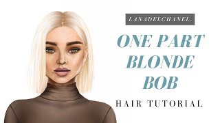 BLONDE BOB  Stardoll Hair Tutorial  LanaDelChanel [upl. by Michi994]