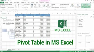 How to Create Pivot Table in Microsoft Excel  Pivot Table in Excel [upl. by Aruabea433]