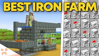 BEST MINECRAFT 121 IRON FARM  New Design Easy Efficient [upl. by Ettenoitna]