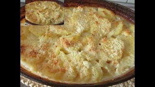 Gratin pomme de terre كراتان بالبطاطا بطريقة سهلة و لذيذ مع مطبخ قمر Matbakh kamar [upl. by Leach]