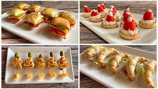 Hojaldre  4 ideas rápidas y fáciles de APERITIVO  recetas fáciles [upl. by Zabrine626]