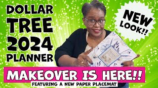 STAY ORGANIZED 2024 DOLLAR TREE CALENDAR MAKEOVER [upl. by Abbub483]