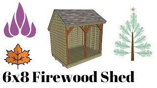 Firewood Storage Shed Plans [upl. by Merete]