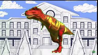 Gigantspinosaurus vs Siamotyrannus but in Fundamental Paper Education pong1977 DinoSP [upl. by Laro]