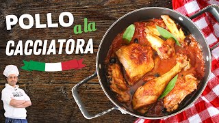 Pollo a la cacciatora receta original italiana CAZADORA 🐓 [upl. by Namar]