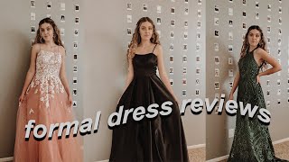 Trying ONLINE PromFormal Dresses  are they worth it Dress Haul 2020  JJs House [upl. by Jemma]