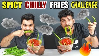 Spicy Chilli French Fries Eating Challenge  Spicy Food Challenge  Food Challenge in IndiaEp90 [upl. by Trini]