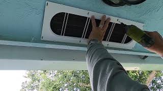 24 Inch Soffit Vent Installation Video Part 3 [upl. by Akkire537]