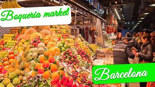 boqueria market la rambla barcelona [upl. by Hajile506]