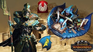 THE BLUE SCRIBES vs SETTRA KING OF KINGS  Tzeentch vs Tomb Kings  Total War Warhammer 3 [upl. by Anyala]