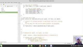 Bitboard CHESS ENGINE in C implementing HASH TABLE aka transposition table readwrite hash entry [upl. by Laurie421]