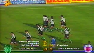 30J  Sporting  3 x Belenenses  1 de 19951996 [upl. by Kerred524]