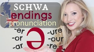 The Schwa ə Sound  Endings British Pronunciation amp Spelling Tips  er ar or our ure re [upl. by Mannie]