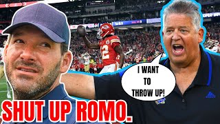 Patriots Legend Charlie Weis ABSOLUTELY CRUSHES Tony Romo over Chiefs GW Call In Super Bowl [upl. by Rodi428]