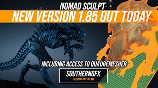 Nomad Sculpt new update – 185 released today with Quadremesher and Facegroups [upl. by Dillon443]