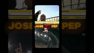 Who did it the best Jose Mourinho Vs Pep Guardiola reminding the fans of their EPL trophies [upl. by Anielram]