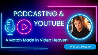 Podcasting amp YouTube Transforming Your Audio into Video Gold with Lou Bortone [upl. by Allecnirp]