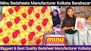 Minu Bedsheets Manufacturer in Kolkata Barabazar  Bedsheets Wholesaler in Kolkata Barabazar [upl. by Coughlin939]