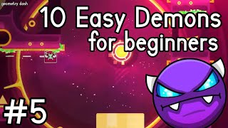 10 Easy Demons for Beginners in Geometry Dash 22 [upl. by Vitek]