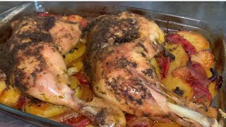 Cuisses de poulet aux légumes au four recette rapide et économique [upl. by Elamaj494]