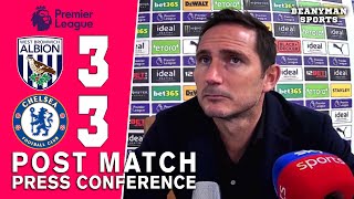 West Brom 33 Chelsea  Frank Lampard  Post Match Press Conference [upl. by Erasmo]