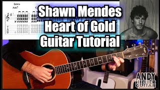 Shawn Mendes  Heart of Gold Guitar Tutorial Lesson [upl. by Eerrehc513]