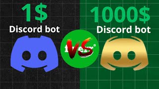 bot discord a 1 vs bot discord à 1000 [upl. by Wadell]