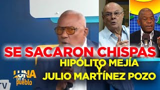 SE SACARON CHISPAS Hipólito Mejīa se enfrenta a Julio Martínez Pozo en plena emisora de radio [upl. by Goldner]