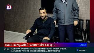 ENGELLİ GENÇ AKÜLÜ SANDALYESİNE KAVUŞTU [upl. by Pascia]