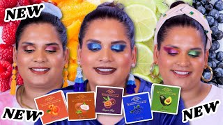 FRUIT THEMED EYESHADOW QUADS by Dede Signature🍍 5 LOOKS  Swatches  Karen Harris Makeup [upl. by Warde]