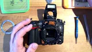 NIKON D7000 error eFF fix FFO base plate replacement [upl. by Vite233]