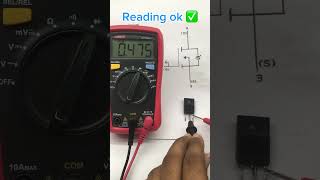 how to check mosfet with multimeter shorts [upl. by Assylla327]