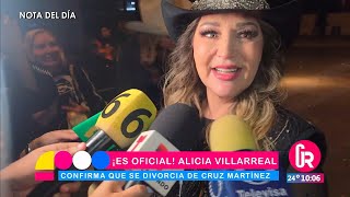 Alicia Villarreal confirma que se divorcia de Cruz Martínez  Gente Regia [upl. by Dewees969]