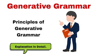 Generative Grammar Generative Grammar in UrduHindi Principles of Generative Grammar [upl. by Theone]