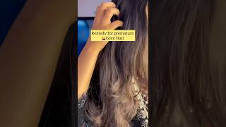 Graying Hair at young age Here is solution hairgrowthoilresults diyoil prematuregrayhair [upl. by Aisyat]